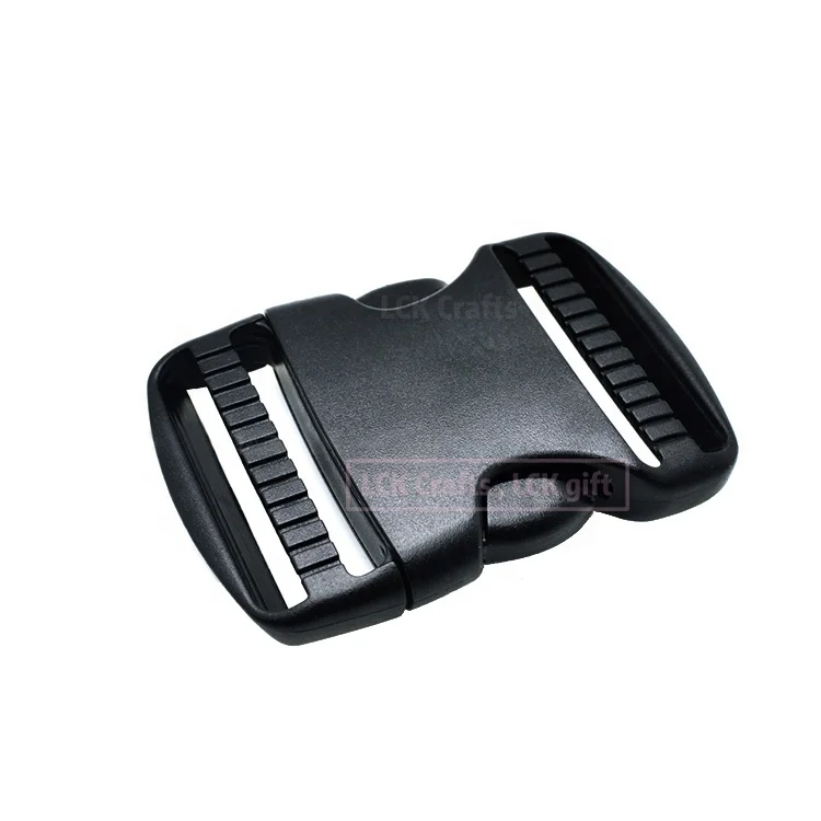 Dual Adjustable Buckle Clip Fastener 2 Inch Dual Adjustable 50mm Side Release Buckle Plastic