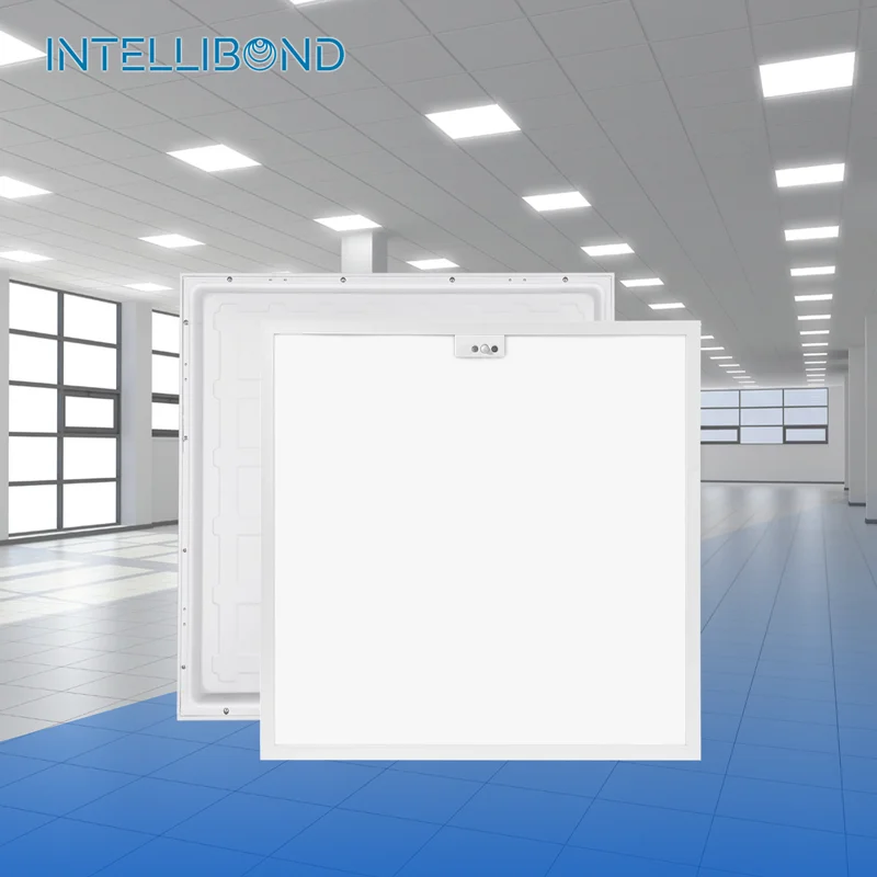 Intellibond Commercial Smart Hospital Emergency Dimmable Office Built-In Lamps Led Panel Light With Motion Sensor PIR