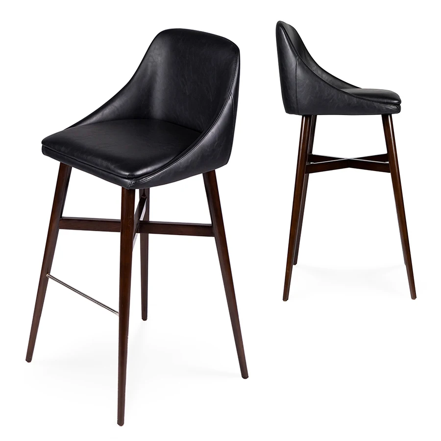 Commercial Barstool Luxury Nordic Design Contemporary Ash Wooden Bar Chair Bar Stool Sillas De Bar