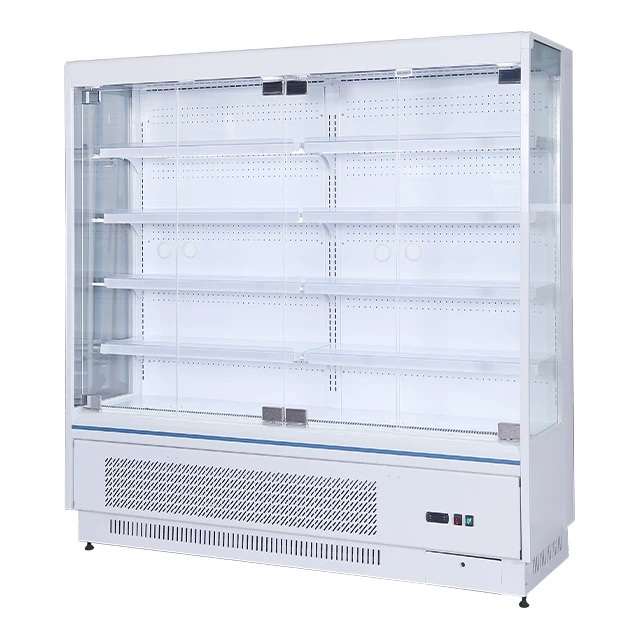 Yogurt Cold Drink Multidecks Self Service Supermarket Refrigerator Beverage Cooler Multideck Open Chiller