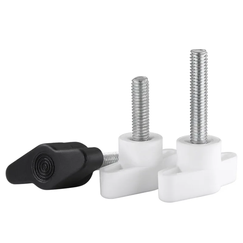 3/8-16' Plastic Bakelite T Shaped Wing Knob With Stainless Steel Screws