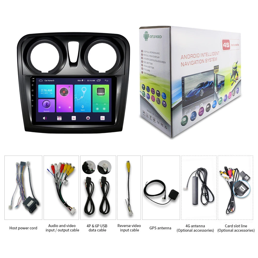 9 Inch Car DVD Player Panel Bracket for 12-18 RENAULT Logan Sandero Duster  DVD Player Install Panel Dash Mount Kit Bezel