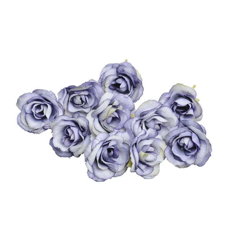 Shininglife Brand cheap Small fabric rose heads artificial rose for hair clip