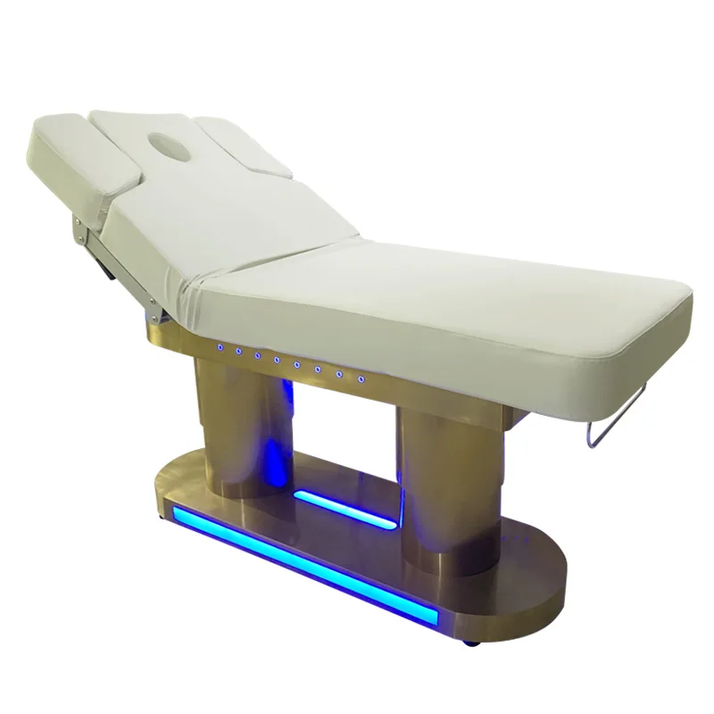 High-end 4 Motors Electric Massage Bed Cosmetic Bed Salon Furniture Electric Chairs Beauty Bed With Side Control