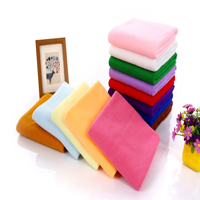 Cheap all purpose microfiber towel ultra thick bathroom custom microfiber towels bath