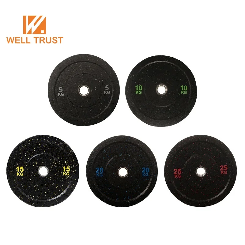  Комплект бамперных пластин WellTrust для продажи цветные высокотемпературные бамперные пластины резиновые бамперы
