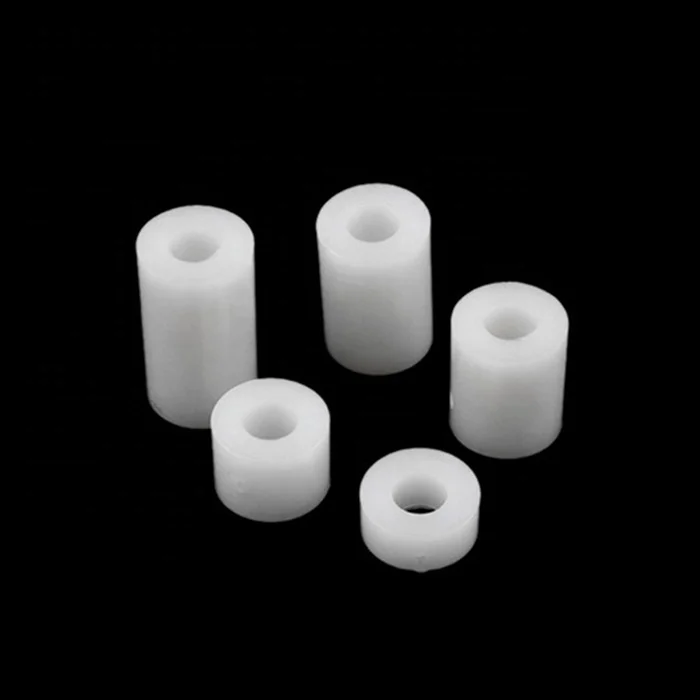 Nylon white PCB spacer round washer nylon round standoff