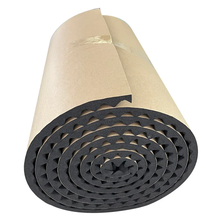 Good stickiness soundproof egg foam roll,anti vibration foam rubber pads,wholesale Egg crate rubber foam roll