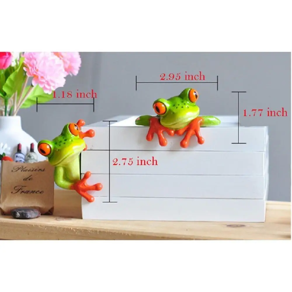 
3D Creative Frog Statues,Moral Integrity Green Frog Figurines,Funny & Cute Frog Statue Gifts for Friends (Computer Decorations 2 