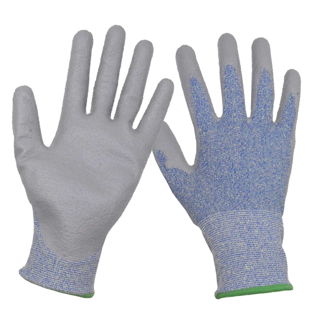 PRI factory cut resistant liner 18 gauge soft coatted nitirle smooth PU gloves