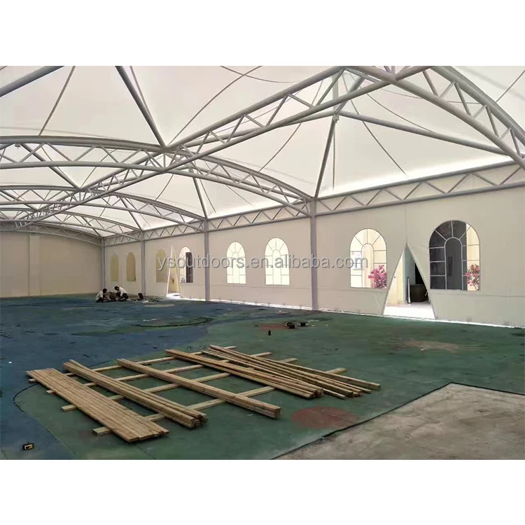2024 Prefab Houses PVDF Tensile Canopy Fabric permanent hurricane proof house Tents For Sale