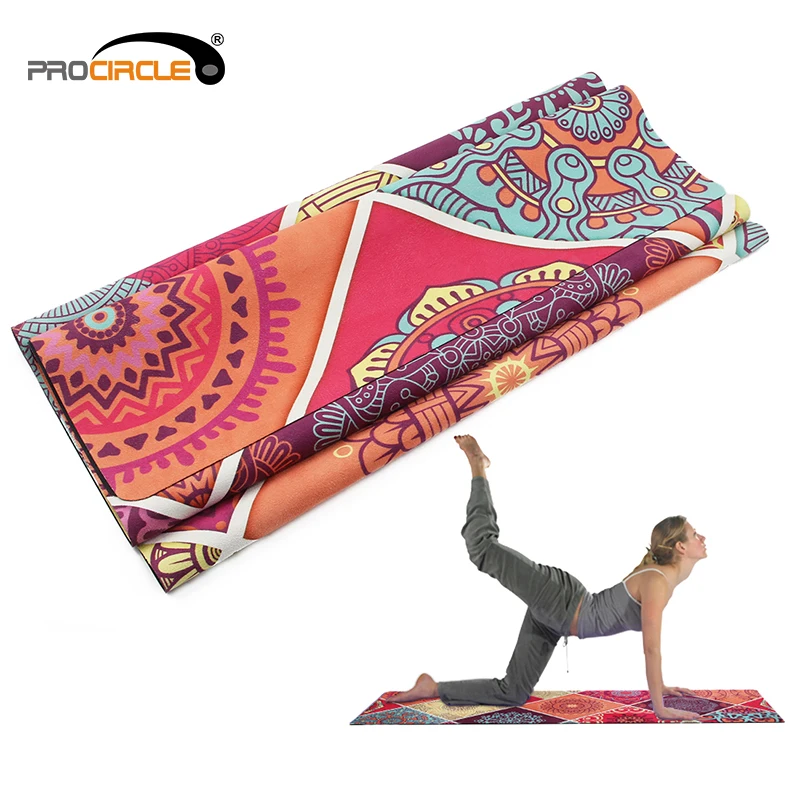 Foldable Suede Natural Rubber Yoga Mat