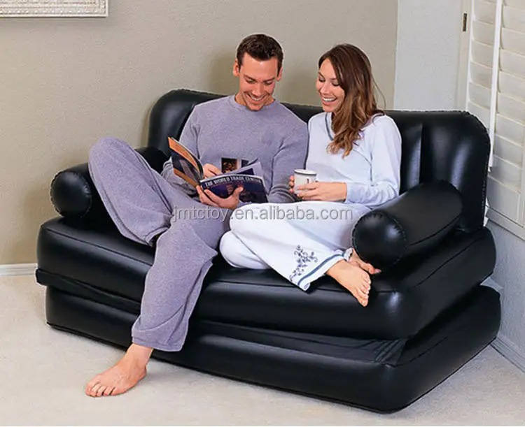 Foldable Double Sleeping Pad Inflatable 5 in 1 Multifunctional Bed Sofa