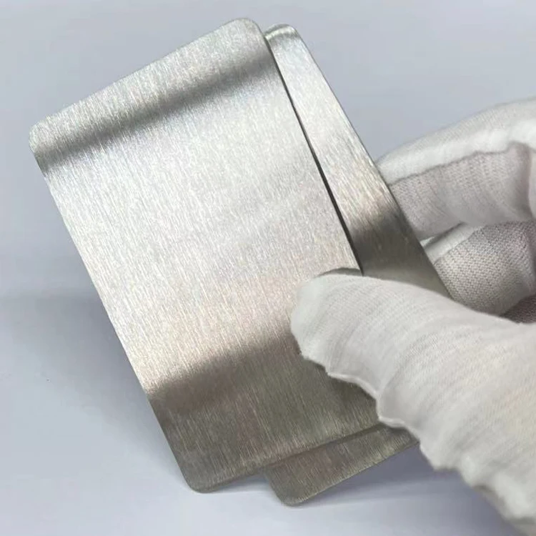 Customized Logo Promotional Advertising Carving Logo Stainless Steel Metal Business Card