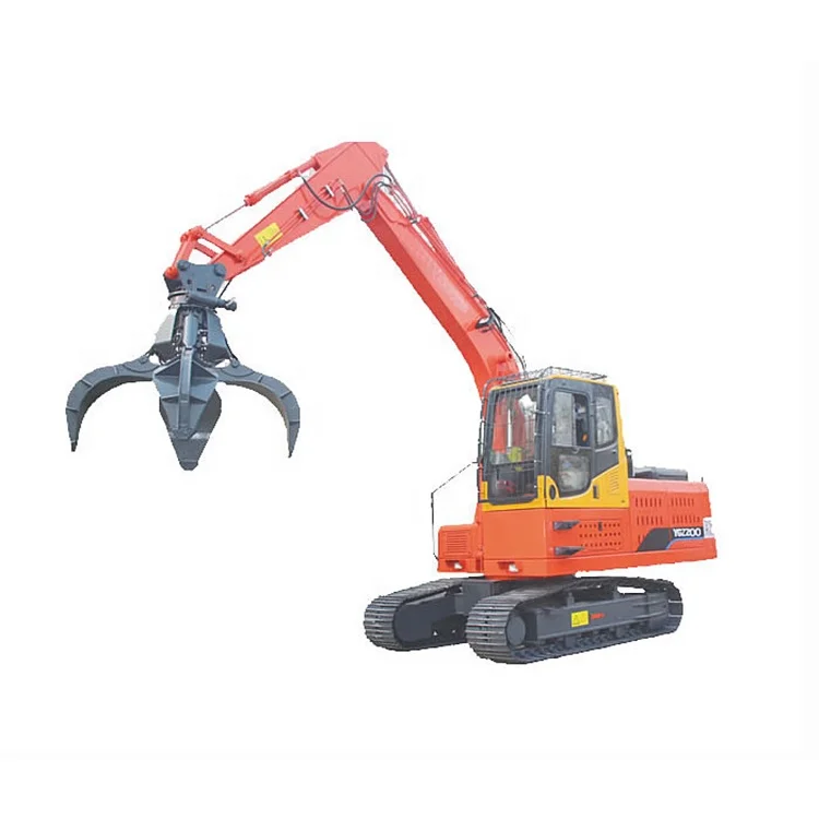 Hydraulic 360 Degrees Rotating Excavator Quick connecting Grapple Bucket for Handling Steel Scrap