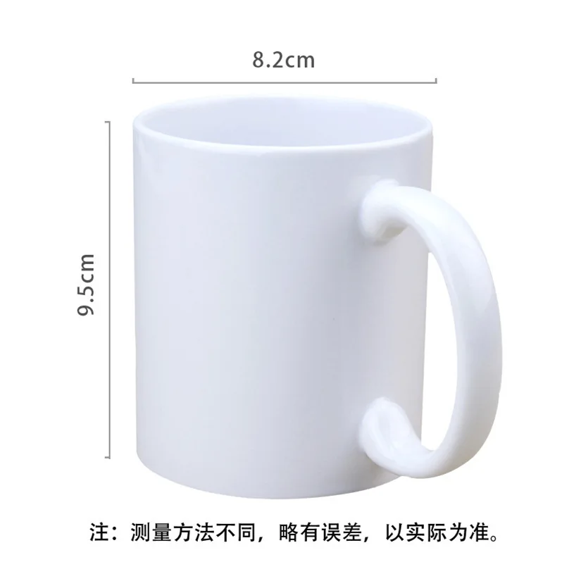 11oz Ceramic Sublimation Blank Mug With Heart-shape Handle for Crafts and Printing