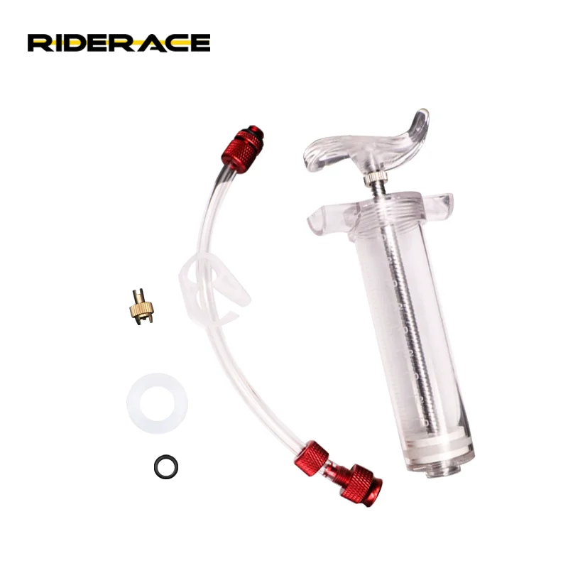 RIDERACE Tubeless Tyre Sealant Injector MTB Bike Tire Filling Repair Tool Fit Bicycle Accessories for Presta/Schrader Valves