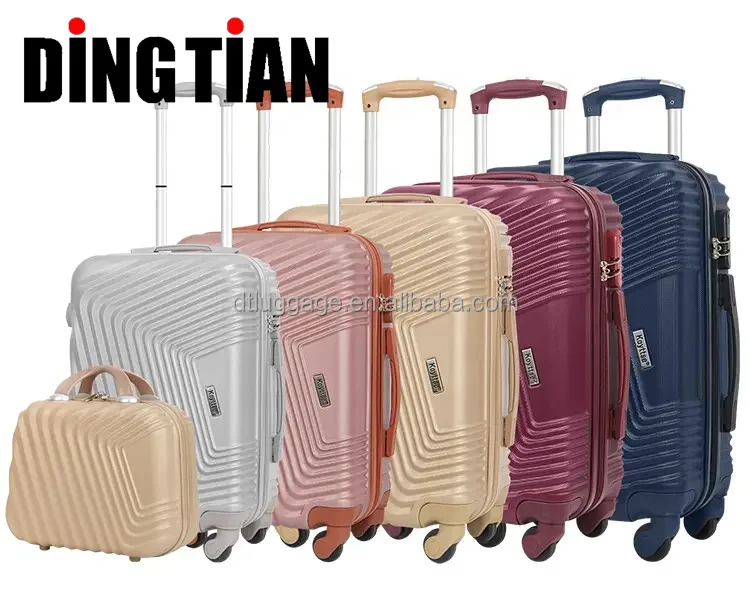 ABS Travel Suitcase Sets Hard Shell Luggage Bags 12 16 18 20 24 28 Inch sets 360 degree trolley suitcase
