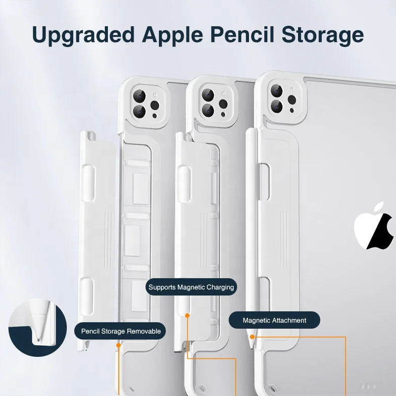 2022 New Shockproof Detachable Origami Smart Cover Magnetic iPad case with pencil holder For iPad Pro 11 2022 iPad Air 10.9 2020