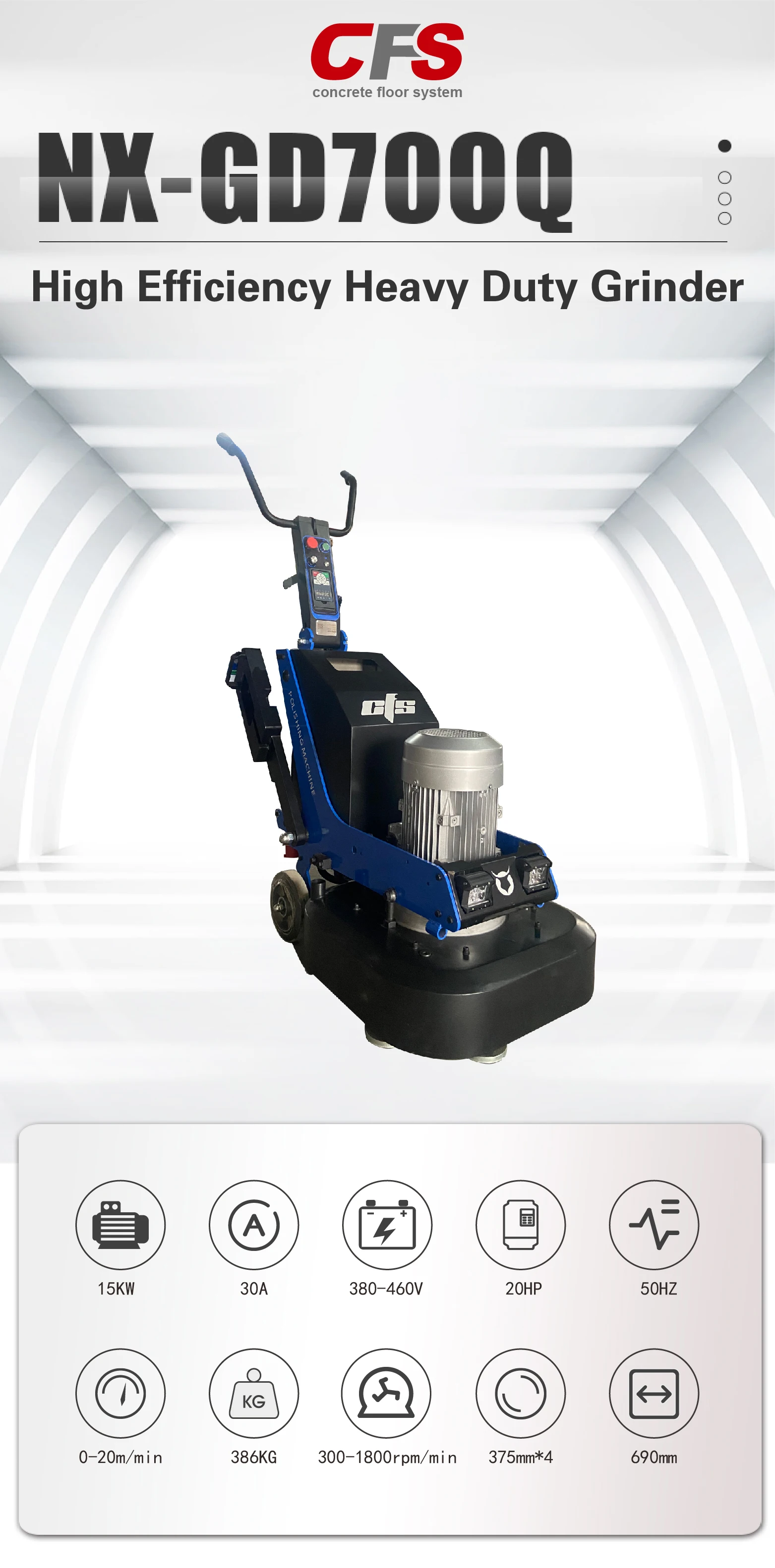 220V/380Vconcrete floor polishing machine and concrete floor polisher machine Epoxy Paint Floor Garage