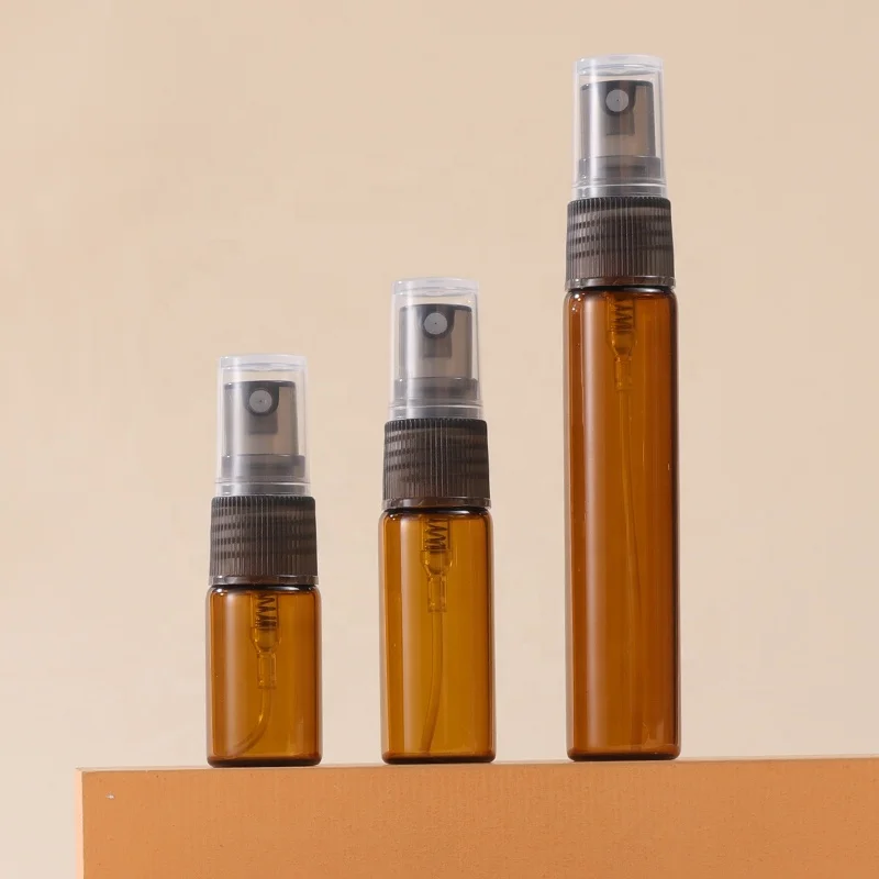 3ml 5ml 10ml glass perfume bottle travel container atomizer empty spray bottle refillable liquid perfume electroplating sliver