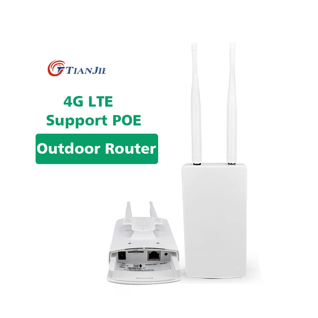 Support POE Unlocked 300Mbps Wifi Routers Lte Cpe Mobile Sim Antenne Outdoor Universal Waterproof Home 4G Wiless Router