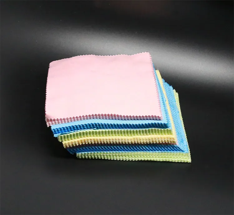 Factory Bulk Custom Size Logo Printed Microfiber Optical Lens Cleaning Cloth, Microfibre Eyewear Eyeglasses Cleaning Cloths