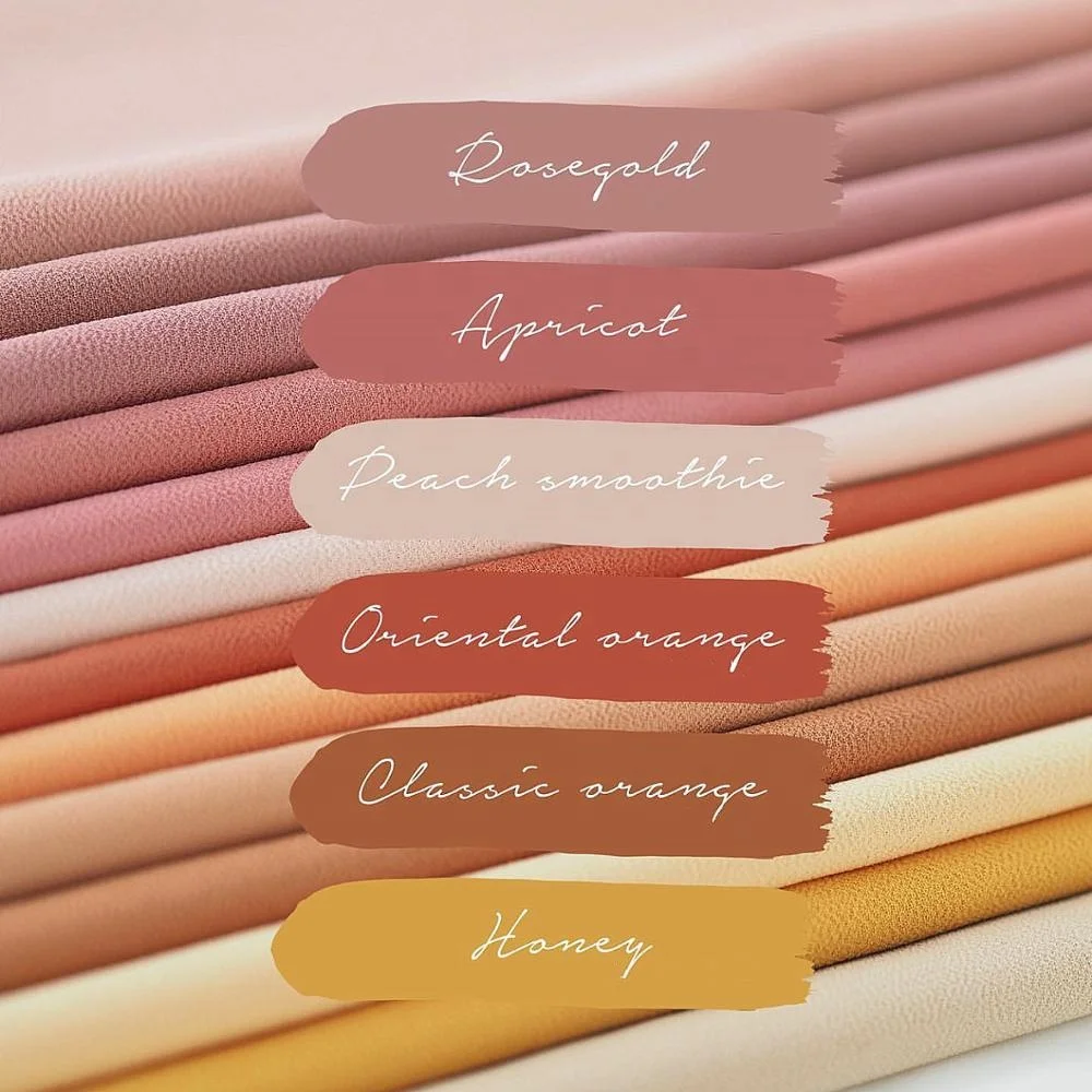 Простой высококачественный тяжелый шифоновый хиджаб премиум-класса, малайзийские женские шарфы, шифоновые хиджабы