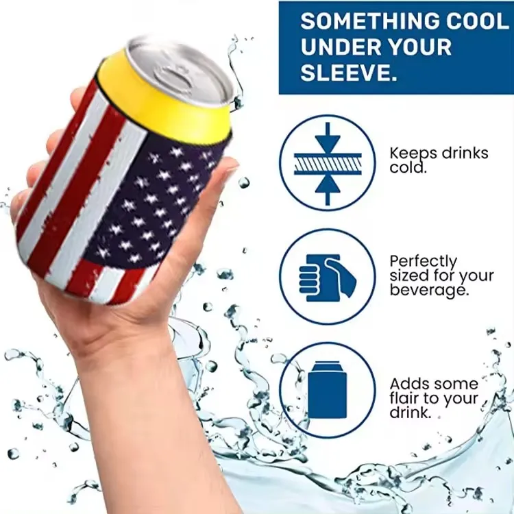 Custom Design 3mm 5mm Neoprene Stubby Holder Beer Can Cover with custom logo can cooler Personalized Sublimation Can Cooler