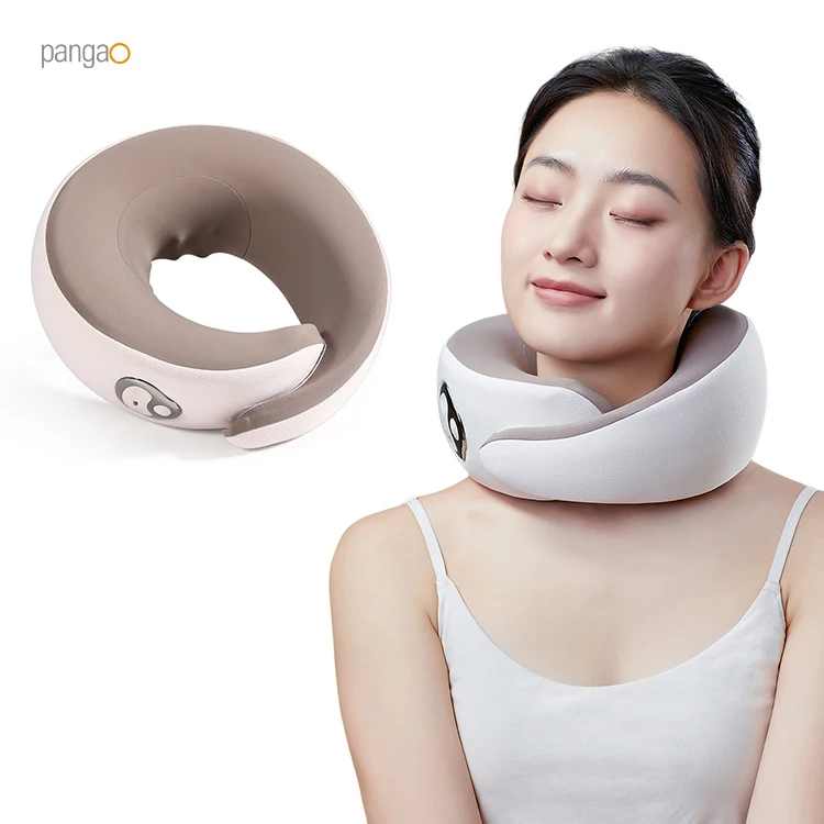 Portable Travel 3D Spa Shiatsu Kneading Electric U Shaped Memory Foam Cervical Neck Massage Pillow