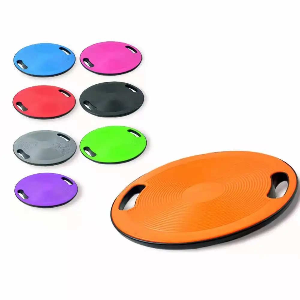 Gym/indoor circle yoga fitness plastic  wobble training  Sports balance board with handles