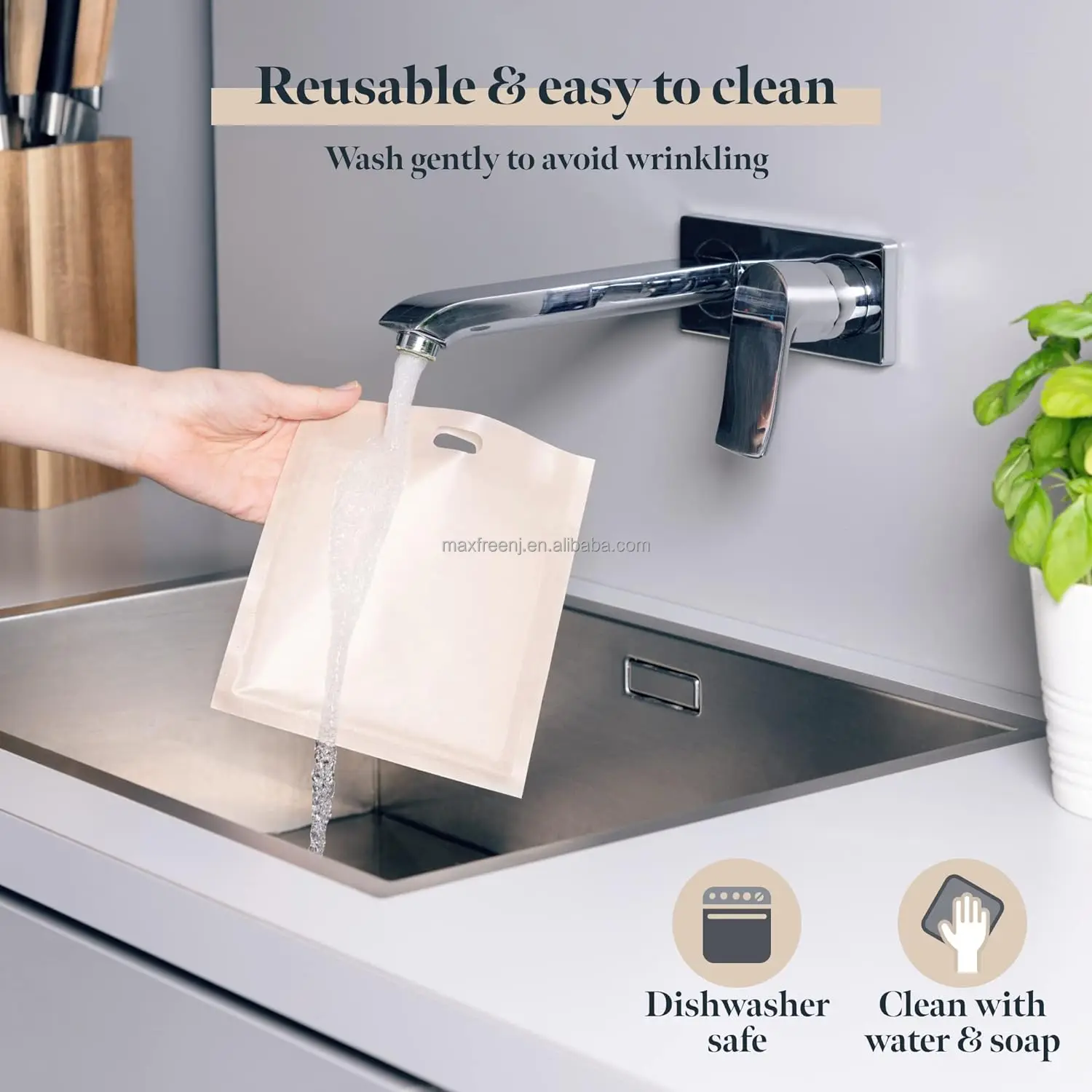 Most Popular Product 2025 PTFE Toaster Bag Brown 100% Non-toxic Waterproof for Kitchen Baking Toaster Bread Accessories Tools