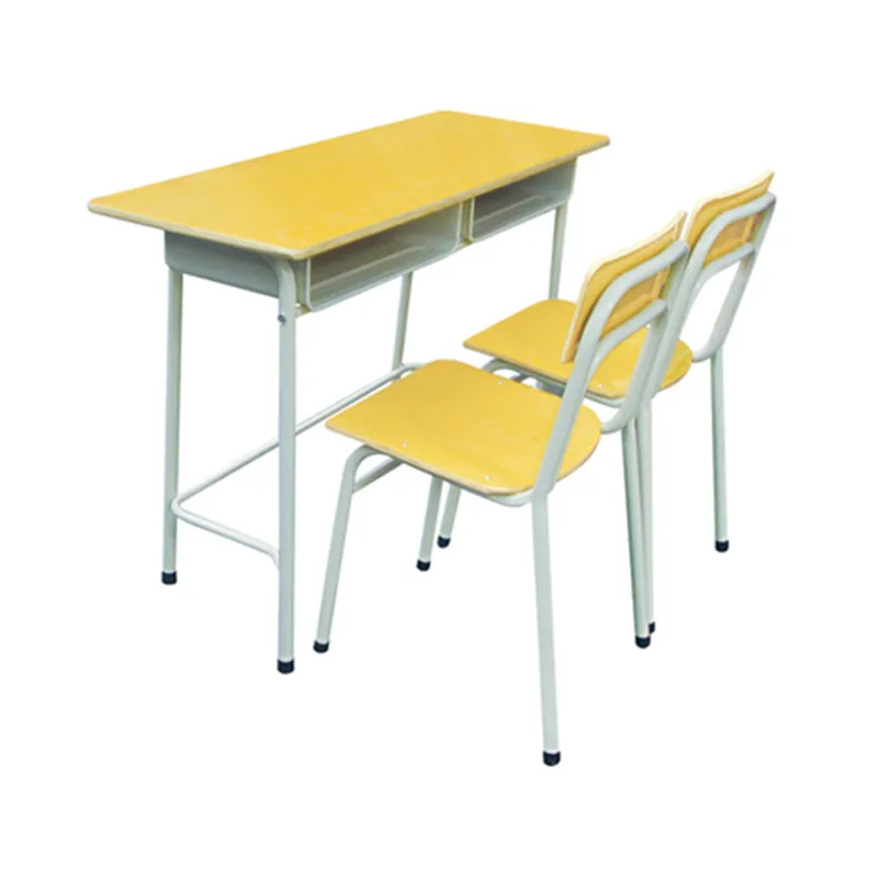 Good Quality Middle School Student Double Desk And Chair Competitive Price Classroom Furniture