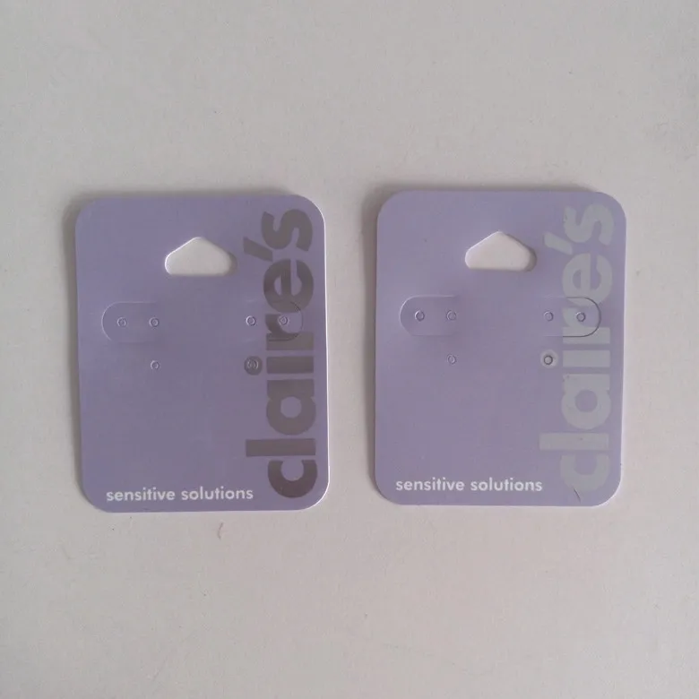 Factory direct Custom pp/pvc plastic hoop earring cards