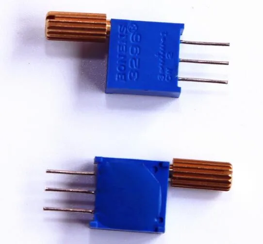 3296W 10K ohm multi-turn pcb potentiometer with 8mm shaft
