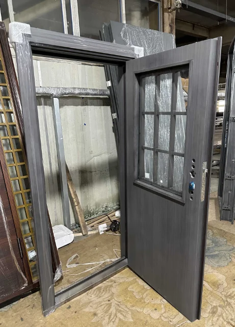 AIAOV new design with fencing popular sale steel house safety main entrance gate