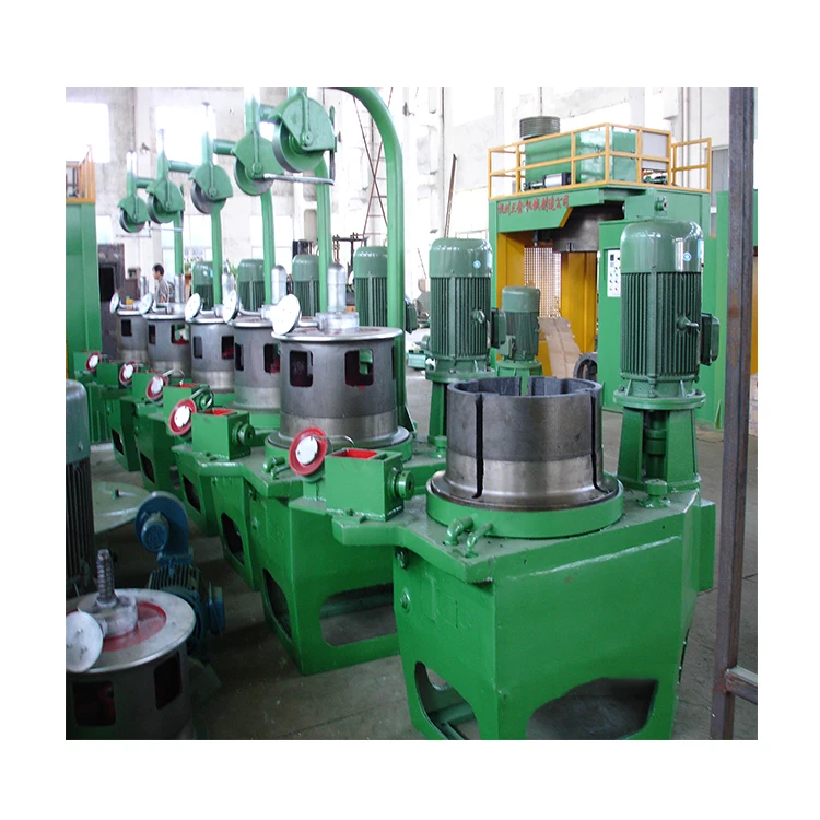 
Wire drawing machine with pulley 