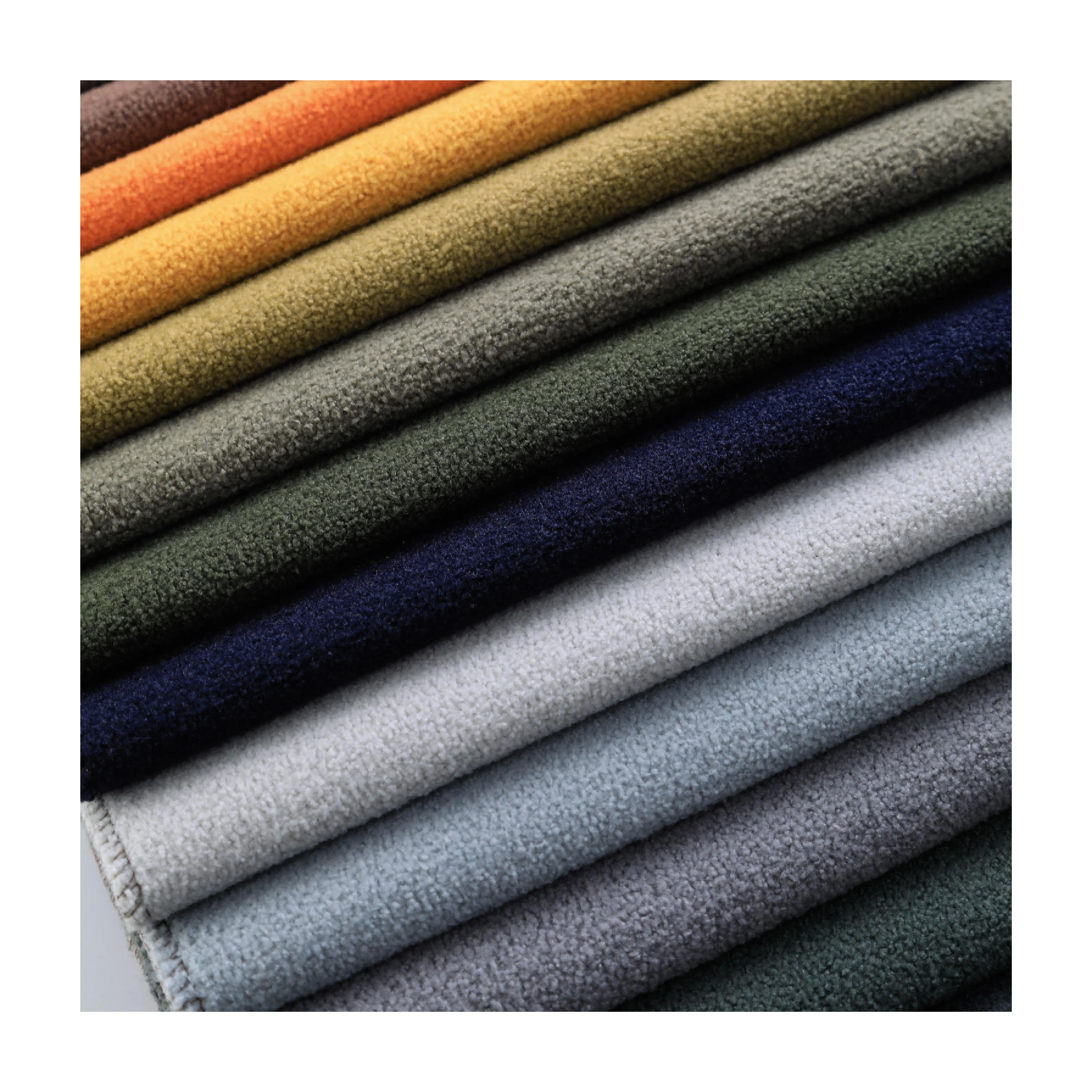 High-quality soft and comfortable fake wool knitted sofa fabrics 100% polyester boucle fabrics