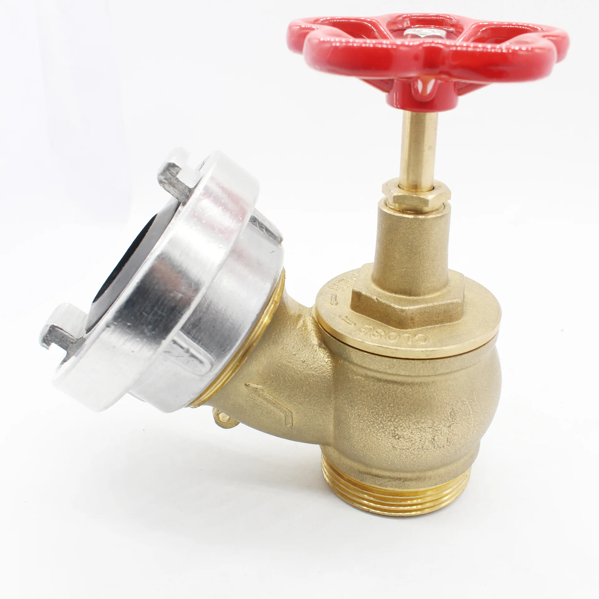 
2 Inch Brass Oblique Fire Hose Angle Valve with Storz Connection 