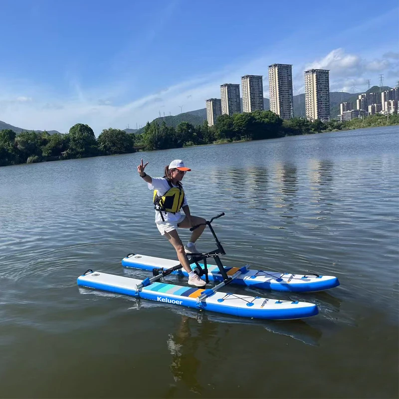 New Trendy Hydrofoil inflatable floating cycle sea water pedal bike exercise sports bike boat