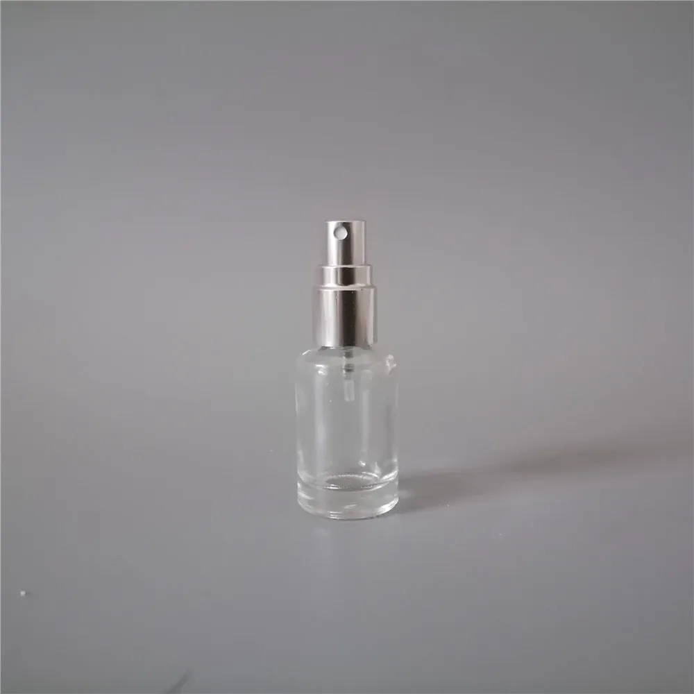 Manufacturers direct customized Cylindrical perfume glass bottle with spray pump