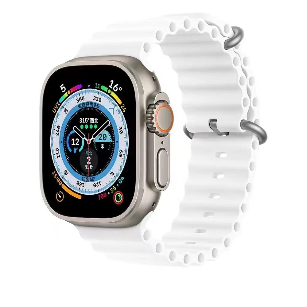 2022 новый тонкий УФ-фильтр 49 мм с океана ремешок для наручных часов apple watch 8 ультра