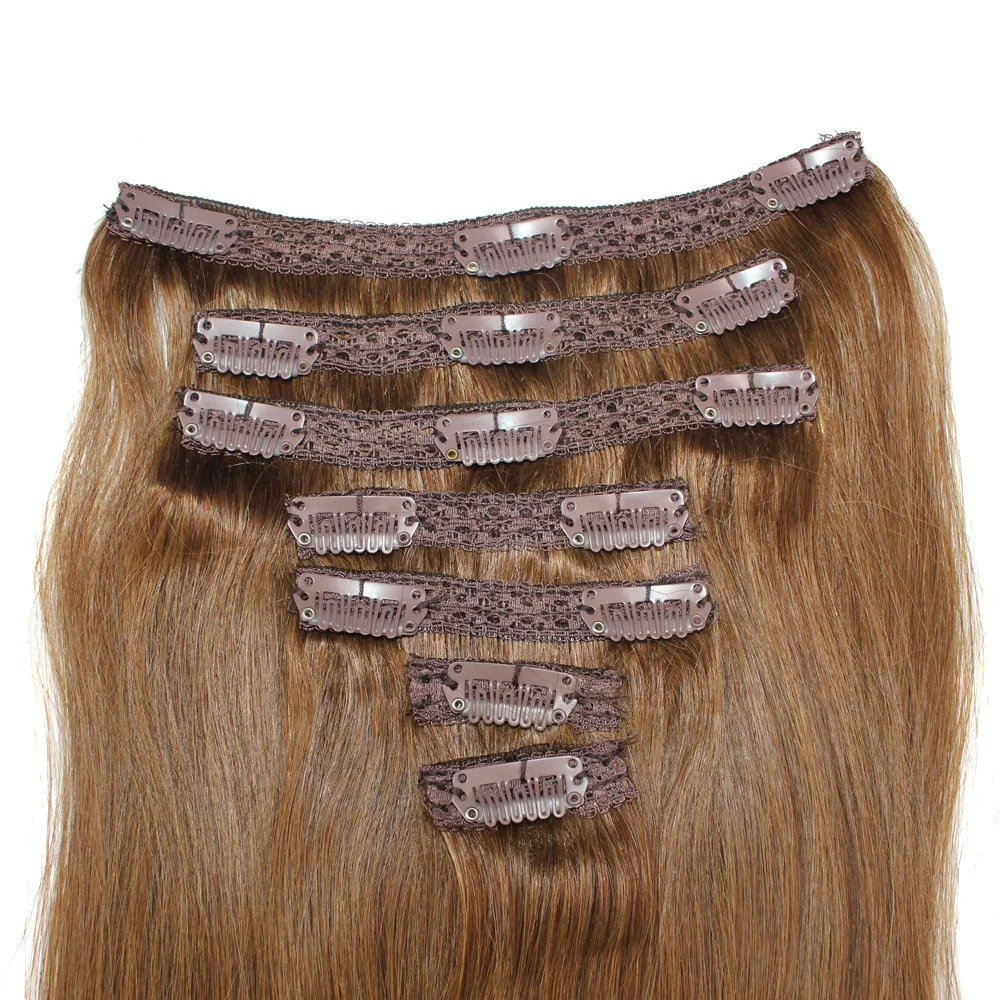Human Hair Extensions Factory Vendor With Lace Clip Hair Extensions Support Customization Double Draw Braiding Hair Extensions