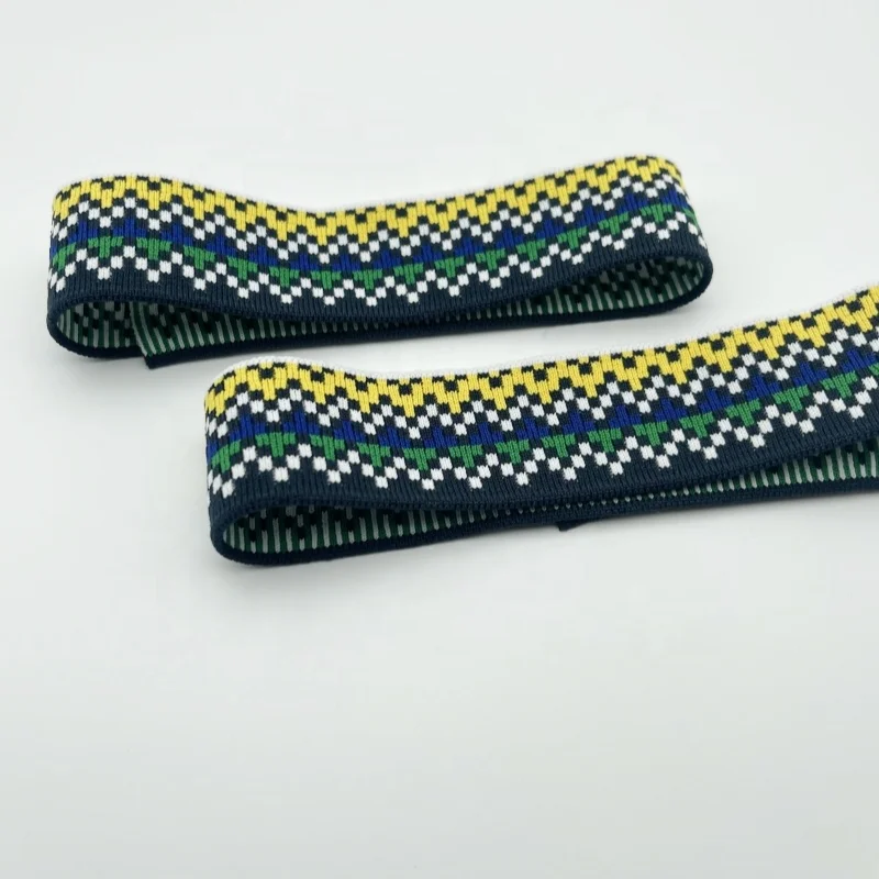 Factory price high quality OEM jacquard rib knit trims for collar and cuffs garment accessory