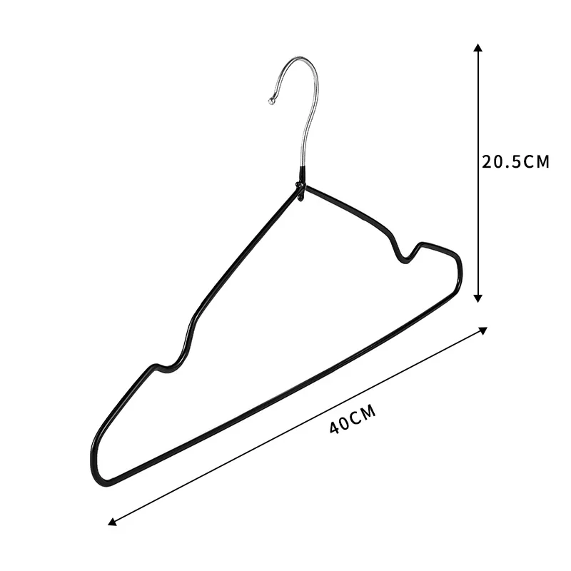 Clothes Hanger Factory Sale Glory Hanger Non-slip Slim Steel Wire Garment Coat Hanger