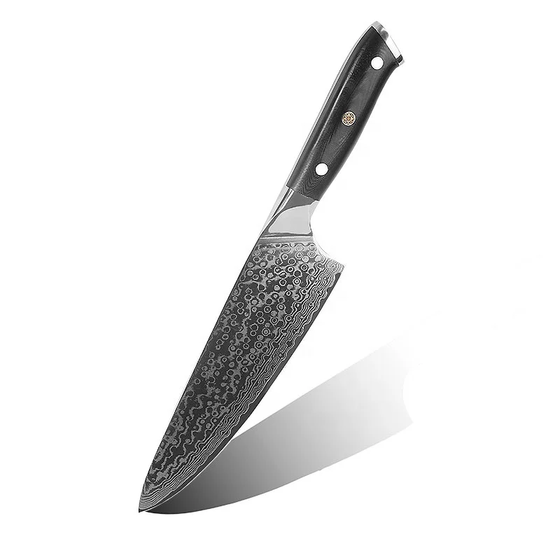 Gyuto Series - 7.5 Inch Damascus Steel Chef Knife VG10 67 Layers Kitchen Chef Knife with Pakka Wood Handle