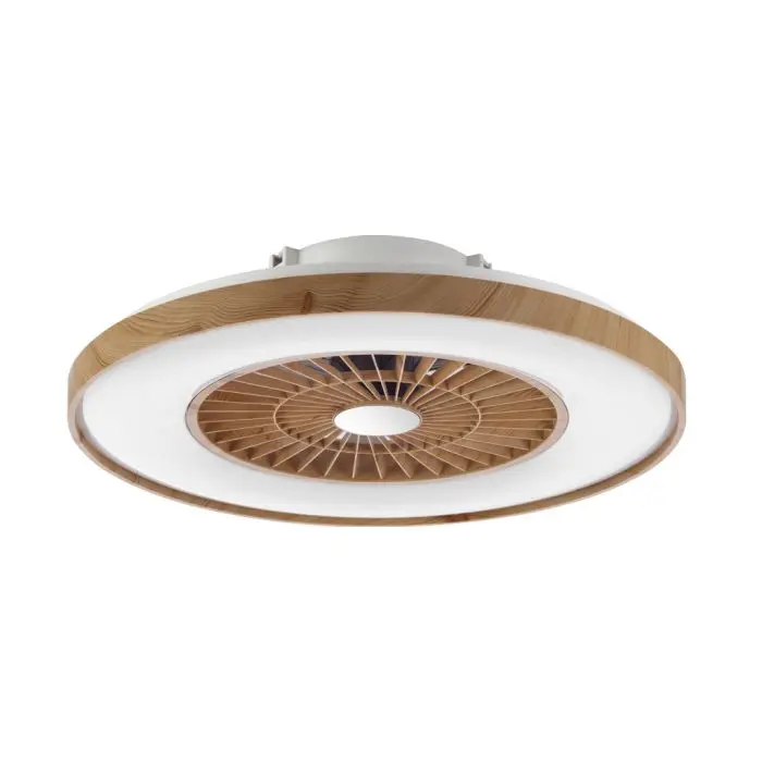 Plastic Led Ceiling Fan Light With Opal White Cover For Living Room