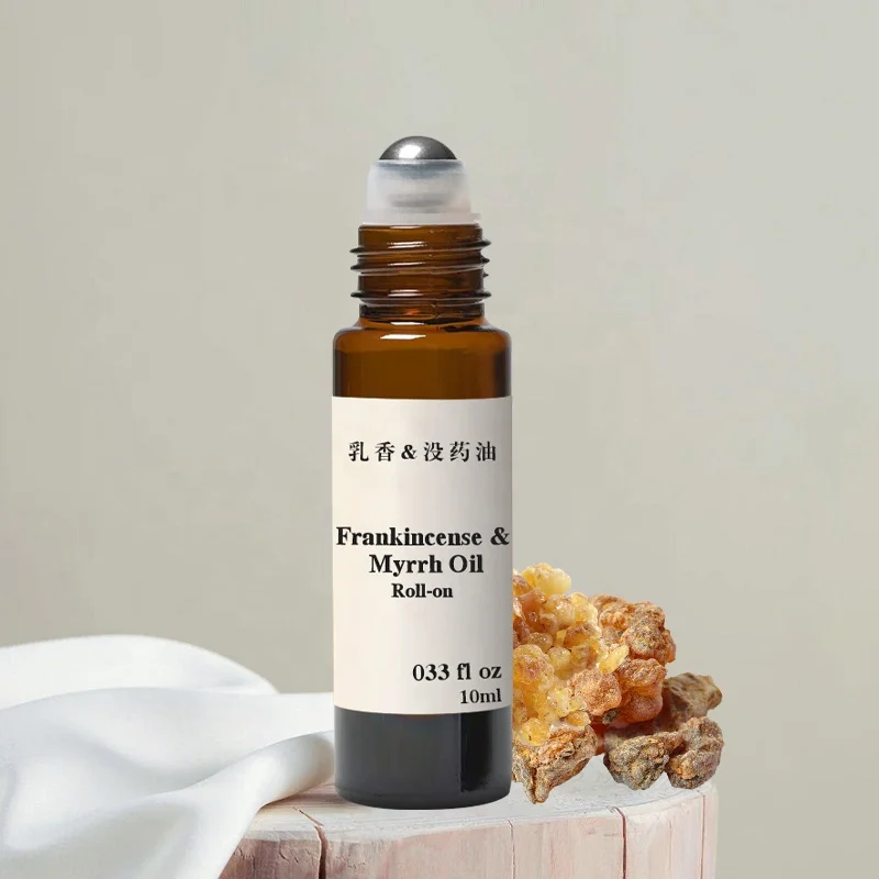 Frankincense & Myrrh Essential Oil Roll-on Synergy Blend For Homeopathic Aromatherapy