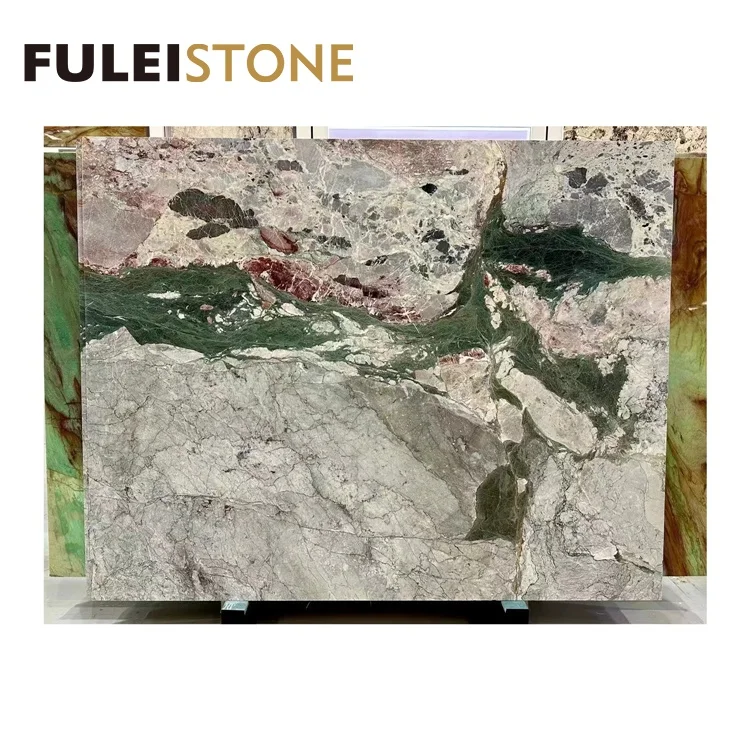 Book matched Polished Four Seasons Pink Marble Big Slabs for wall & floor