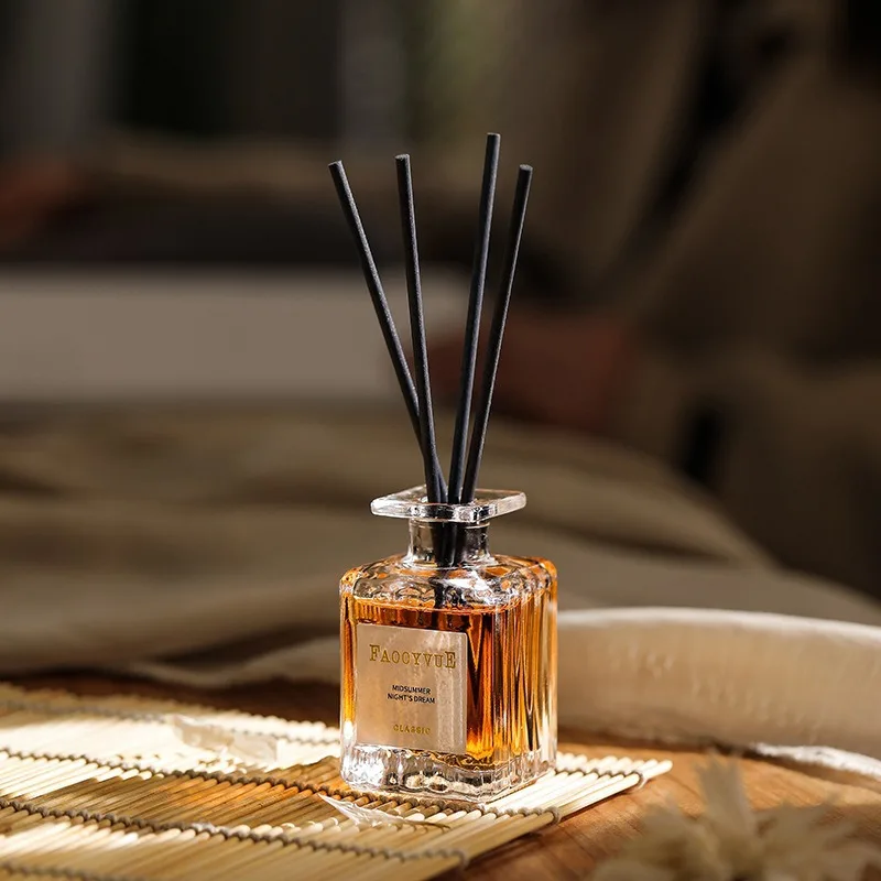 New Arrival 50ML Home Decor Perfume Fragrance Natural Essential Oil Reed Diffuser With Aroma Stick